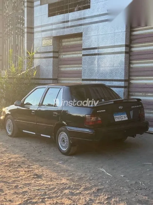 هيونداي اكسيل 1995 أسود مستعملة للبيع - 5