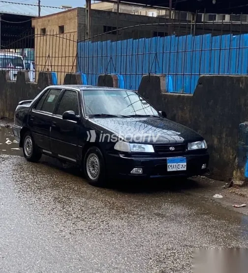 هيونداي اكسيل 1995 أسود مستعملة للبيع - 7