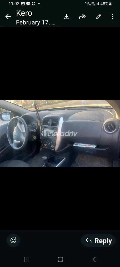 نيسان صنى 2016 أبيض مستعملة للبيع - 3