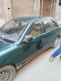 هيونداي اكسنت 1999 أخضر غامق مستعملة للبيع