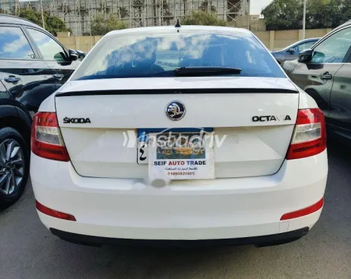 سكودا اوكتافيا 2015 أبيض مستعملة للبيع - 4