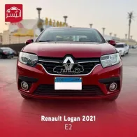 رينو لوجان 2021 أحمر غامق مستعملة للبيع