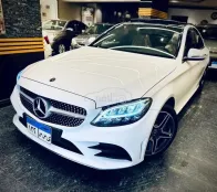 مرسيدس C 180 2019 أبيض مستعملة للبيع