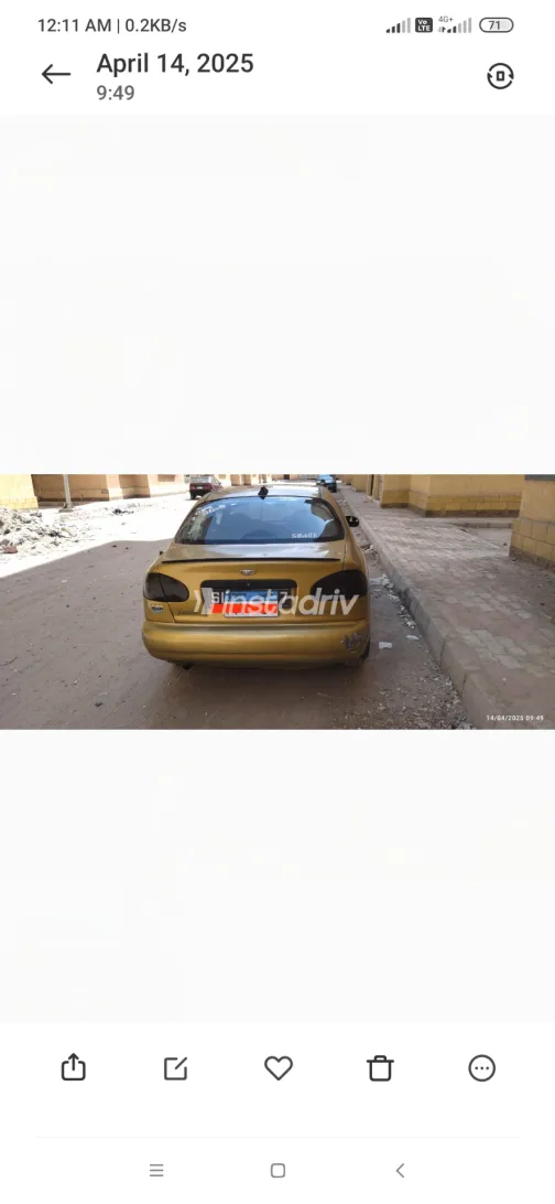 دايو لانوس 2 1999 أبيض مستعملة للبيع - 7