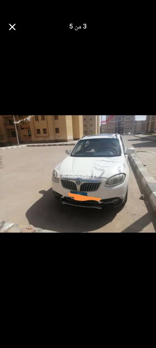 بريليانس V5 2014 أبيض مستعملة للبيع - 7