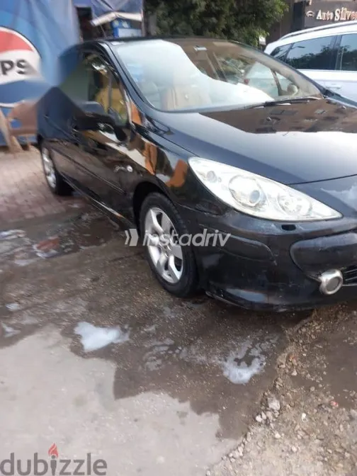 بيجو 307 2007 أسود مستعملة للبيع - 2