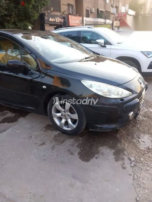 بيجو 307 2007 أسود مستعملة للبيع - 3