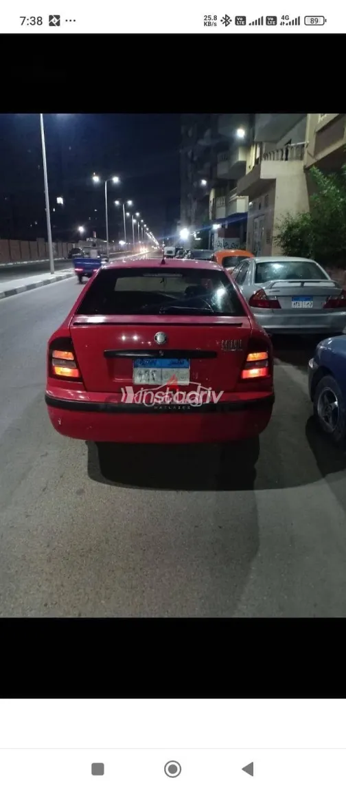 سكودا اوكتافيا 2002 أحمر مستعملة للبيع - 4