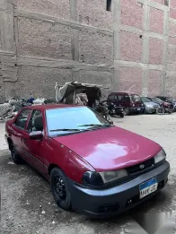 هيونداي اكسيل 1997 أحمر مستعملة للبيع