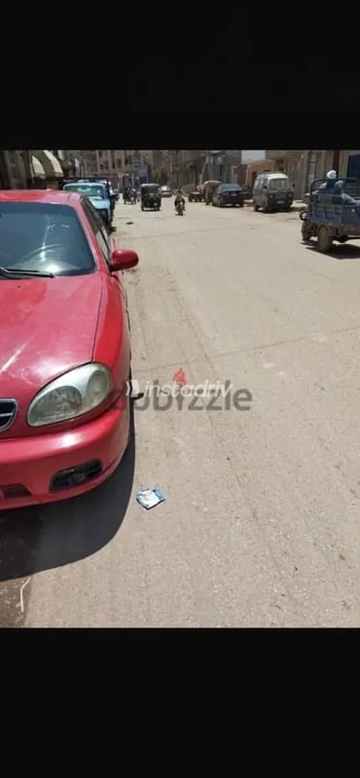 دايو لانوس 2002 أحمر مستعملة للبيع - 5