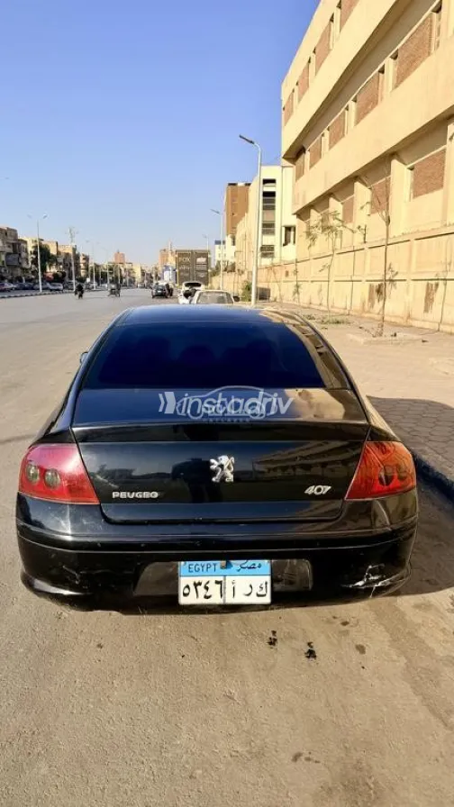 بيجو 407 2008 أسود مستعملة للبيع - 2