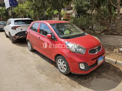 كيا بيكانتو 2015 أحمر مستعملة للبيع - 2