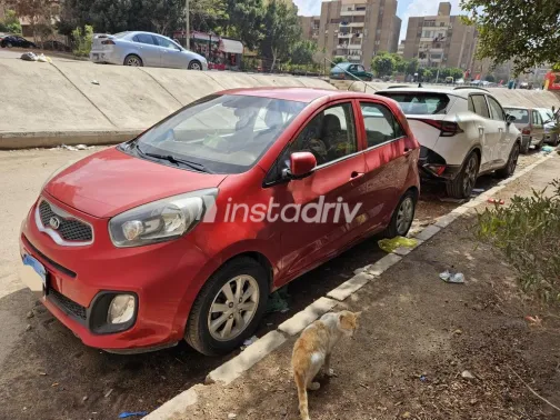 كيا بيكانتو 2015 أحمر مستعملة للبيع - 3