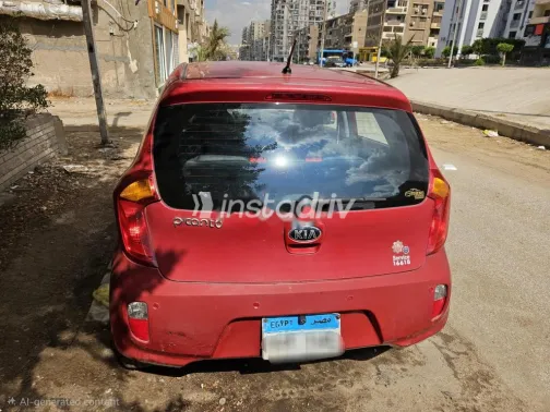 كيا بيكانتو 2015 أحمر مستعملة للبيع - 5
