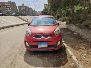 كيا بيكانتو 2015 أحمر مستعملة للبيع