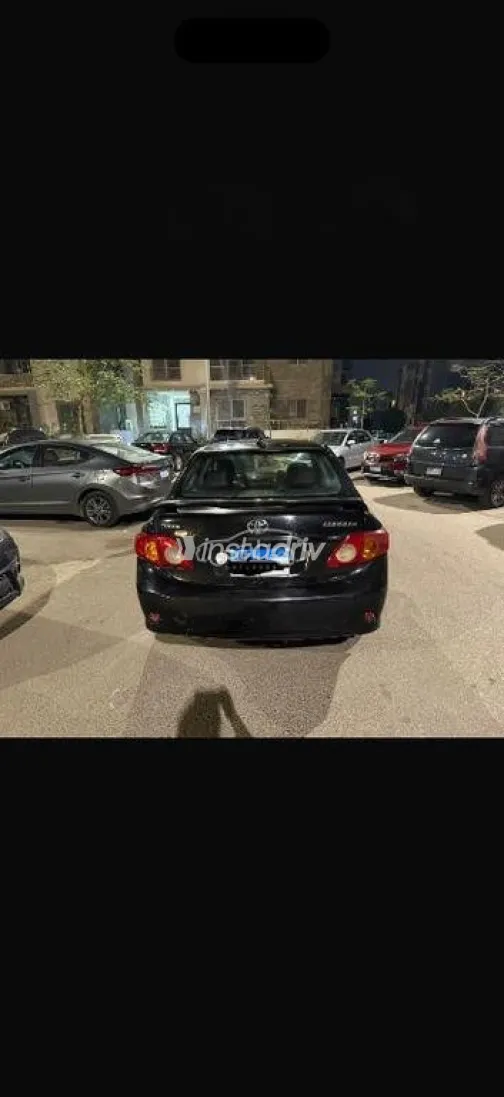 تويوتا كورولا 2008 أسود مستعملة للبيع - 1
