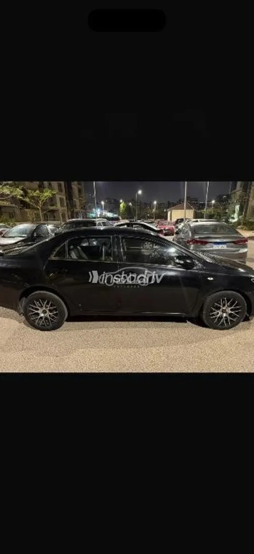 تويوتا كورولا 2008 أسود مستعملة للبيع - 2