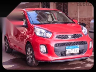 كيا بيكانتو 2016 أحمر مستعملة للبيع