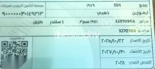 بيجو 504 1979 ذهبي مستعملة للبيع - 2