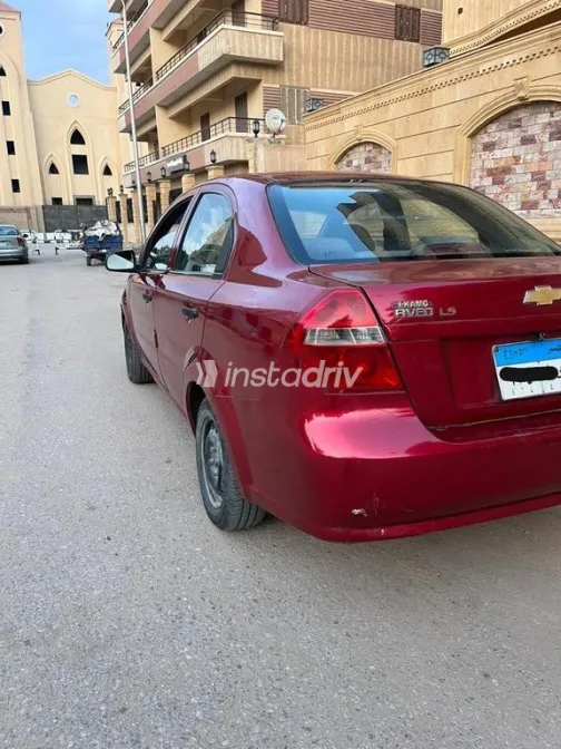 شيفروليه افيو 2007 أحمر غامق مستعملة للبيع - 3