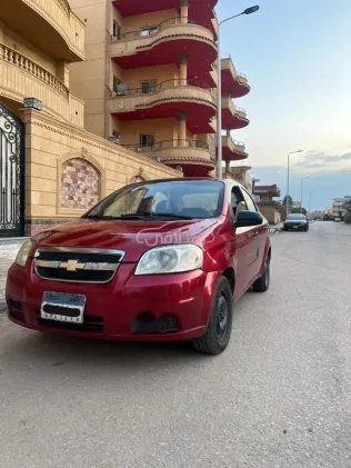 شيفروليه افيو 2007 أحمر غامق مستعملة للبيع