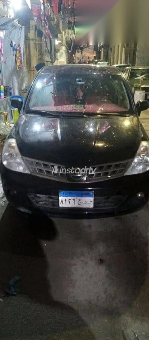 نيسان تيدا 2009 أسود مستعملة للبيع - 2