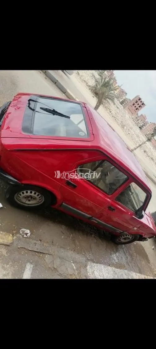 فيات 127 1987 أحمر مستعملة للبيع - 4