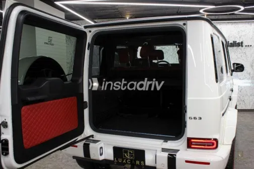 مرسيدس جي 63 ايه ام جى 2020 أبيض مستعملة للبيع - 3