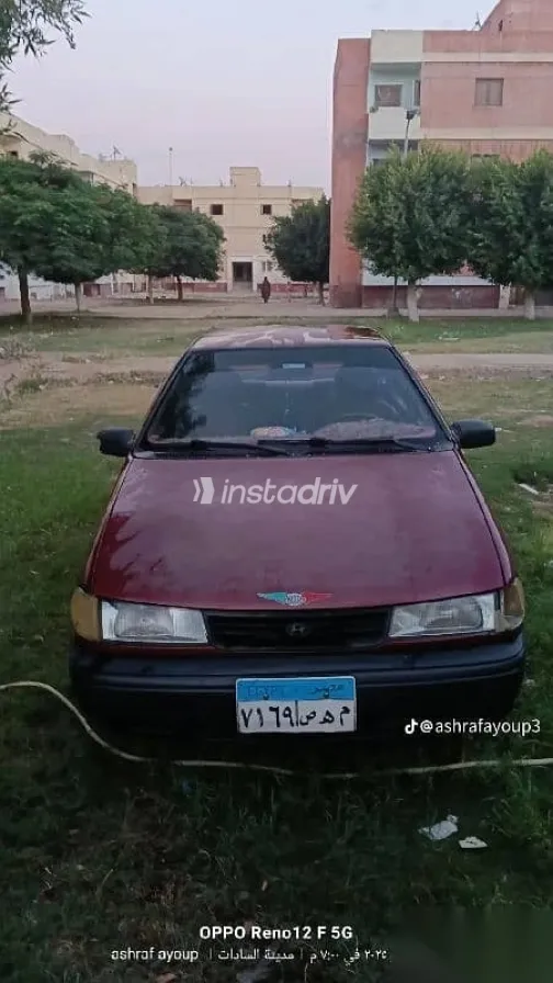 Hyundai Excel 1994 Burgundy Used for Sale - 8