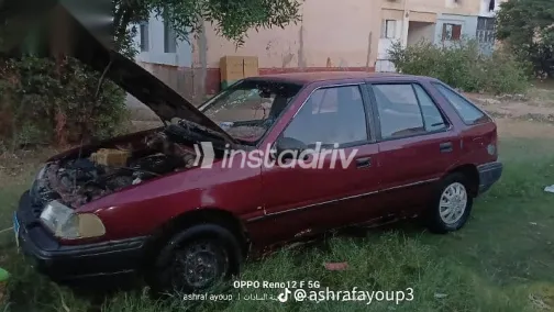 Hyundai Excel 1994 Burgundy Used for Sale - 9