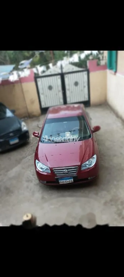 هيونداي إلنترا اتش دى 2007 أحمر غامق مستعملة للبيع - 2