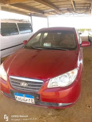 هيونداي إلنترا اتش دى 2007 أحمر غامق مستعملة للبيع