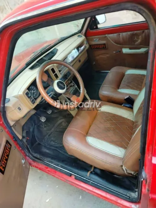 فيات 128 1991 أحمر مستعملة للبيع - 6