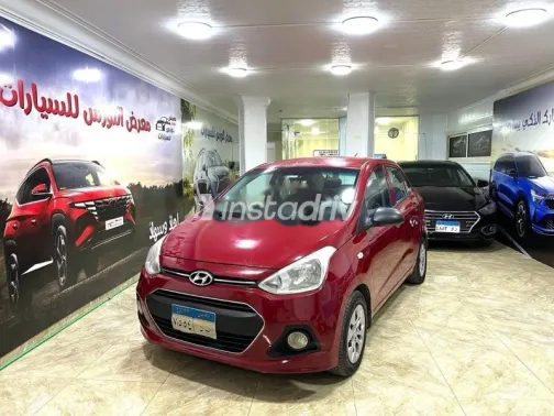 هيونداي جراند i10 2015 أحمر مستعملة للبيع - 3