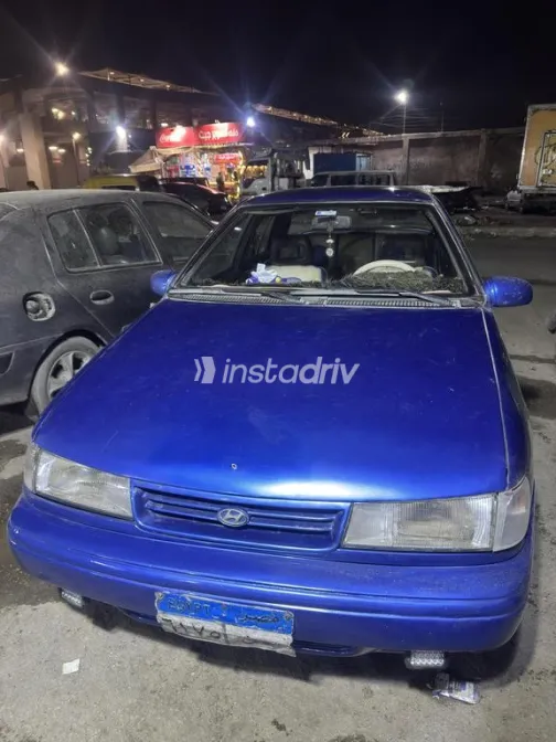 هيونداي اكسيل 1996 أزرق مستعملة للبيع - 1