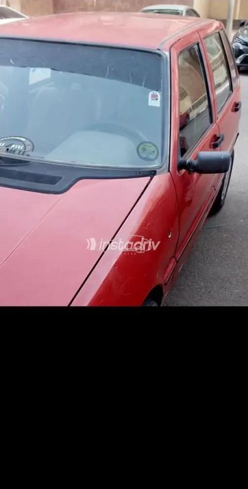 فيات اونو 1990 أحمر مستعملة للبيع - 3