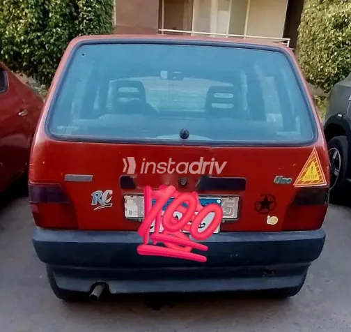 فيات اونو 1990 أحمر مستعملة للبيع - 4