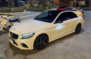 مرسيدس C 200 2020 أبيض مستعملة للبيع
