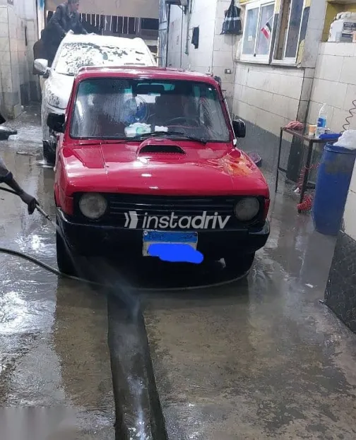 فيات 127 1987 أحمر مستعملة للبيع - 2