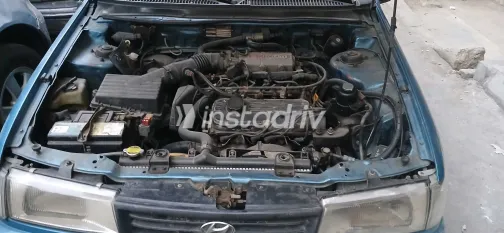 هيونداي اكسيل 1995 أبيض مستعملة للبيع - 6