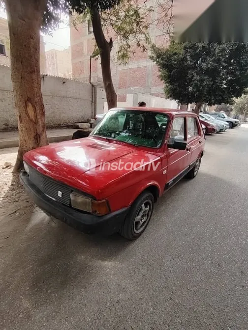 فيات 127 1987 أحمر مستعملة للبيع - 3