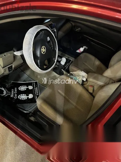 تويوتا ياريس 2007 أحمر مستعملة للبيع - 8