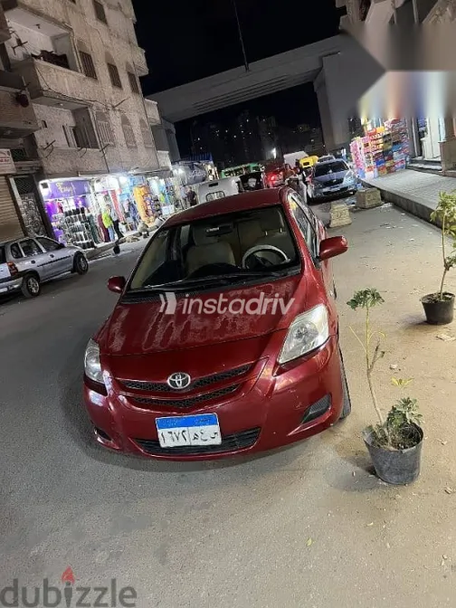 تويوتا ياريس 2007 أحمر مستعملة للبيع - 10