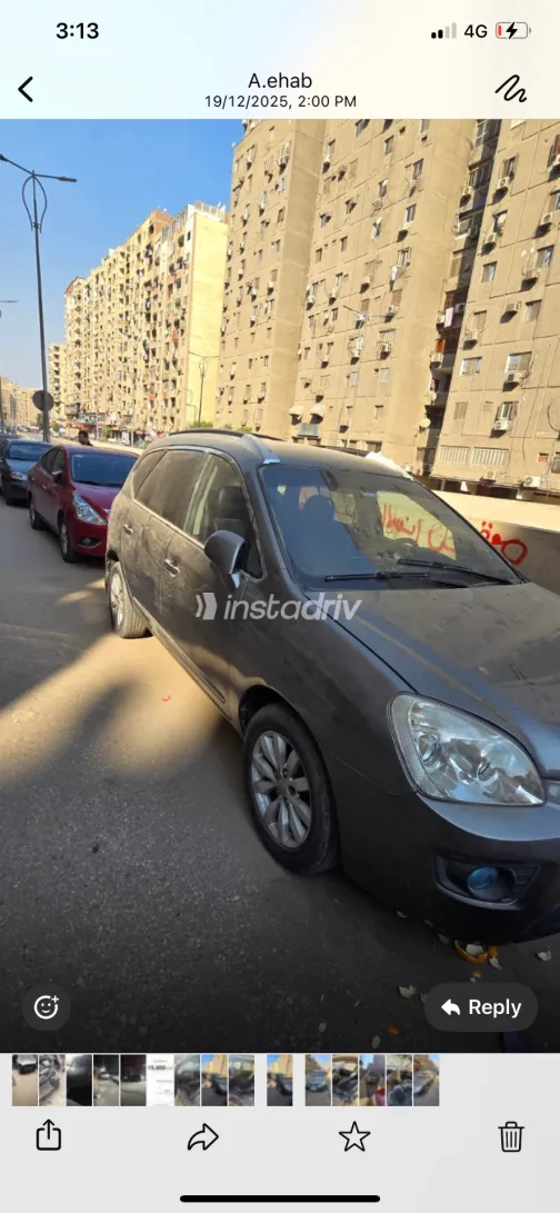 كيا كارينز 2010 أبيض مستعملة للبيع - 5