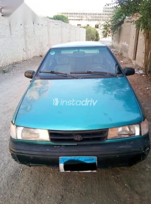 هيونداي اكسيل 1993 أزرق غامق مستعملة للبيع - 2