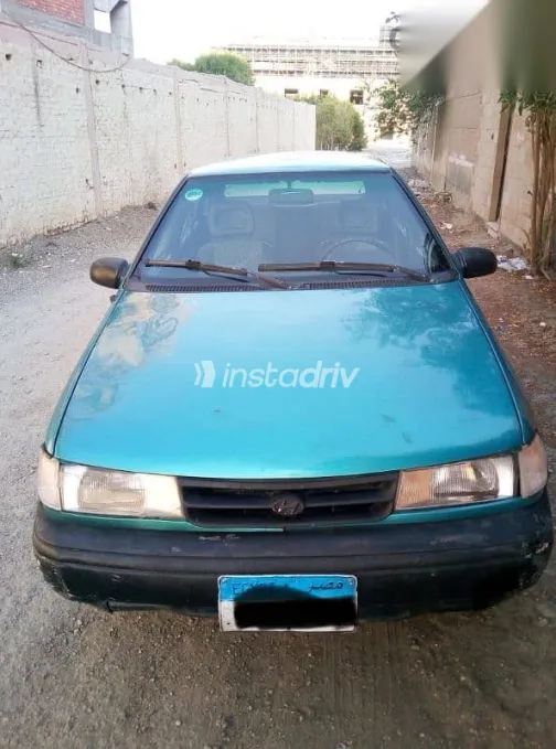 هيونداي اكسيل 1993 أزرق غامق مستعملة للبيع - 5