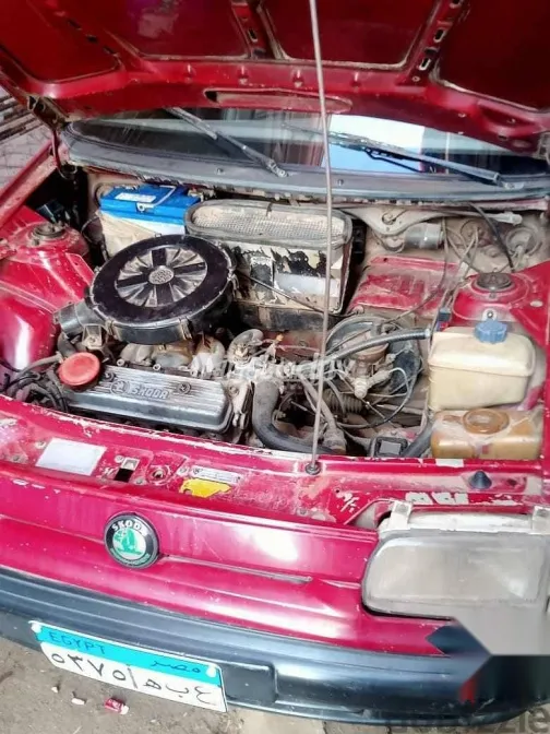 سكودا فيليشيا 1996 أحمر مستعملة للبيع - 4