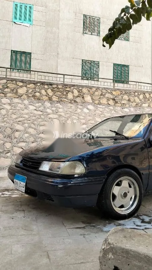 هيونداي اكسيل 1993 أزرق غامق مستعملة للبيع - 8