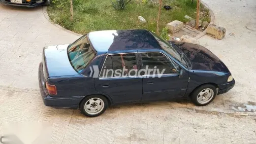 هيونداي اكسيل 1993 أزرق غامق مستعملة للبيع - 9