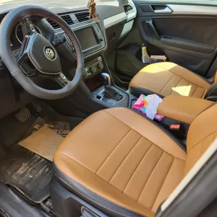 فولكس فاغن تيجون 2017 أبيض مستعملة للبيع